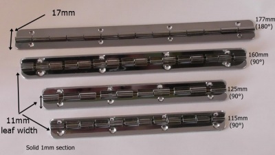 Premium Chrome Piano Hinge Range